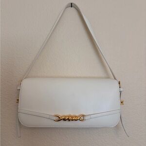 Charles & Keith white shoulder purse
